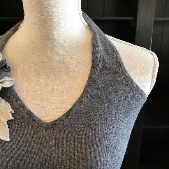 Y.A.R.N.S Gray Knit Halter Top - Picture 4 of 7